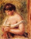 Renoir Pierre-Auguste - Woman with a corset 1914