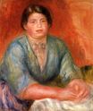 Auguste Renoir - Seated woman in a blue dress 1915