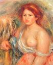 Renoir Pierre-Auguste - Model with bare breast 1916