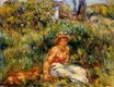 Auguste Renoir - Young woman in a garden 1916