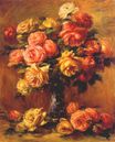 Pierre-Auguste Renoir - Roses in a vase 1917