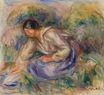 Pierre-Auguste Renoir - Woman in Blue Skirt 1917