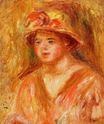 Pierre-Auguste Renoir - Bust of a young girl in a straw hat 1917
