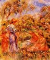 Auguste Renoir - Three women and child in a landscape 1918