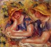 Pierre-Auguste Renoir - Two women in blue blouses 1919