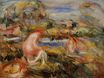Pierre-Auguste Renoir - Two bathers in a landscape 1919