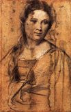 Tiziano Vecelli - Portrait of a Young Woman 1515