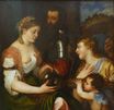 Tiziano Vecelli - Marriage with Vesta and Hymen as Protectors and Advisers of the Union of Venus and Mars. Allegory on Marriage 1532