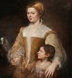 Titian - A Patrician Lady and Her Daughter 1545