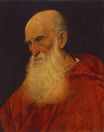 Titian - Portrait of an Old Man. Pietro Cardinal Bembo 1545-1546