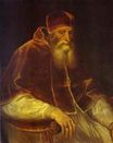 Tiziano Vecelli - Portrait of Pope Paul III 1548