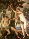 Titian - The Fall of Man. Adam and Eve 1550