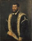 Titian - Portrait of a man with ermine coat 1560