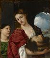 Tiziano Vecelli - Salome with the Head of John the Baptist 1510-1576