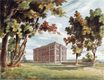 William Turner - Radley Hall, Oxfordshire from the North-West 1789