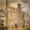 William Turner - Christchurch Gate, Canterbury 1792