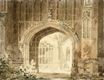 William Turner - Evesham, The Church of St Lawrence, Seen through the Arch of the Bell Tower 1793
