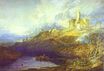 William Turner - Warkworth Castle, Northumberland; Thunderstorm Approaching at Sunset 1799