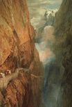 William Turner - The Passage of Mount St Gothard, Taken from the Centre of the Teufels Broch, Devil’s Bridge, Switzerland 1804