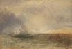 William Turner - Stormy Sea Breaking on a Shore 1840-1845