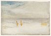 William Turner - Two Figures on a Beach with a Boat 1845