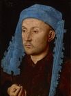 Jan van Eyck - Portrait of a Man with a Blue Chaperon. Portrait of a Man with a Blue Hood 1430-1433