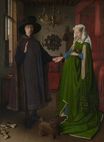 Jan van Eyck - The Arnolfini Wedding. The Portrait of Giovanni Arnolfini and his Wife Giovanna Cenami. The Arnolfini Marriage 1434