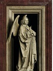 Jan van Eyck - The Annunciation. The Archangel Gabriel 1440