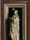 Jan van Eyck - The Annunciation. The Virgin Mary 1440