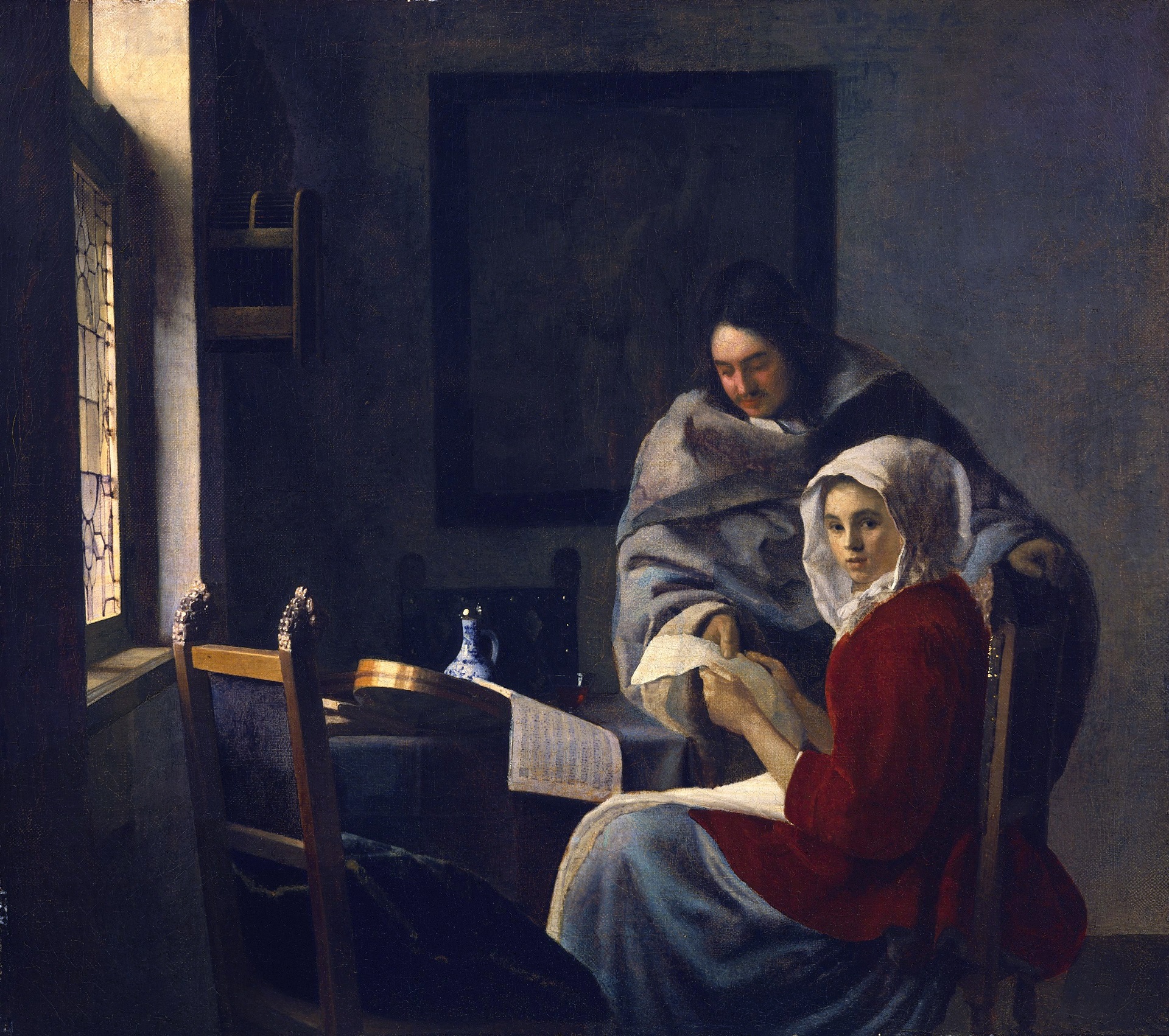 Johannes Vermeer - Girl interrupted at her music 1658-1661