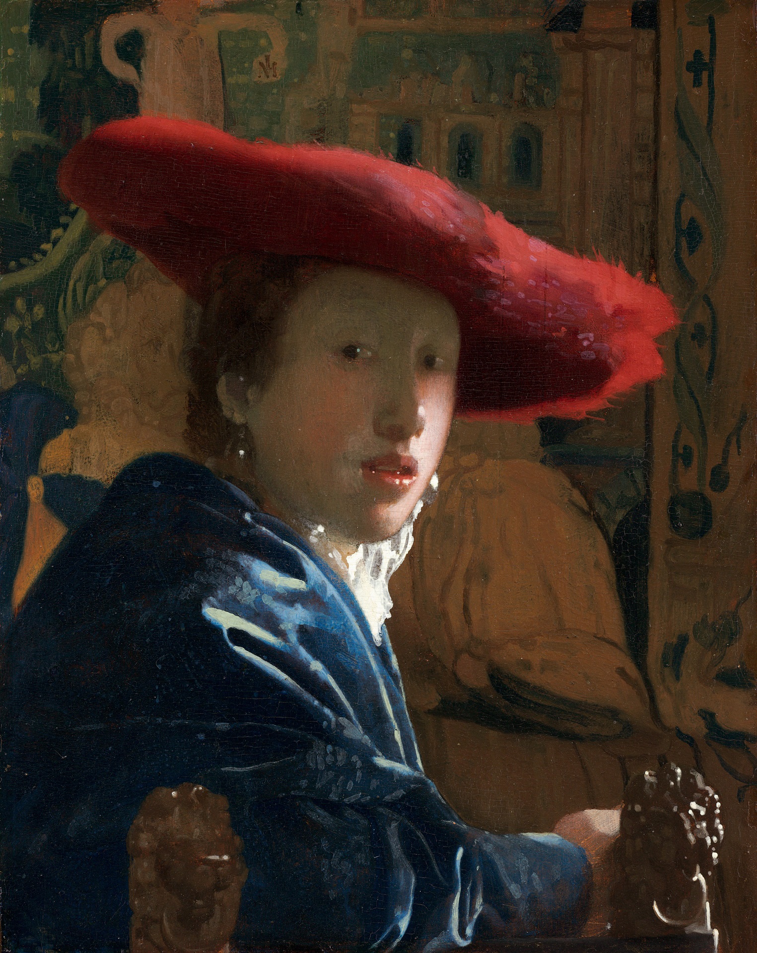 Johannes Vermeer - Girl with the red hat 1665-1667