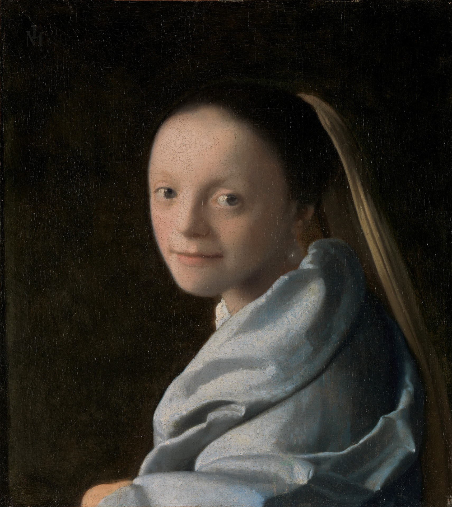 Johannes Vermeer - Study of a young woman 1665-1667