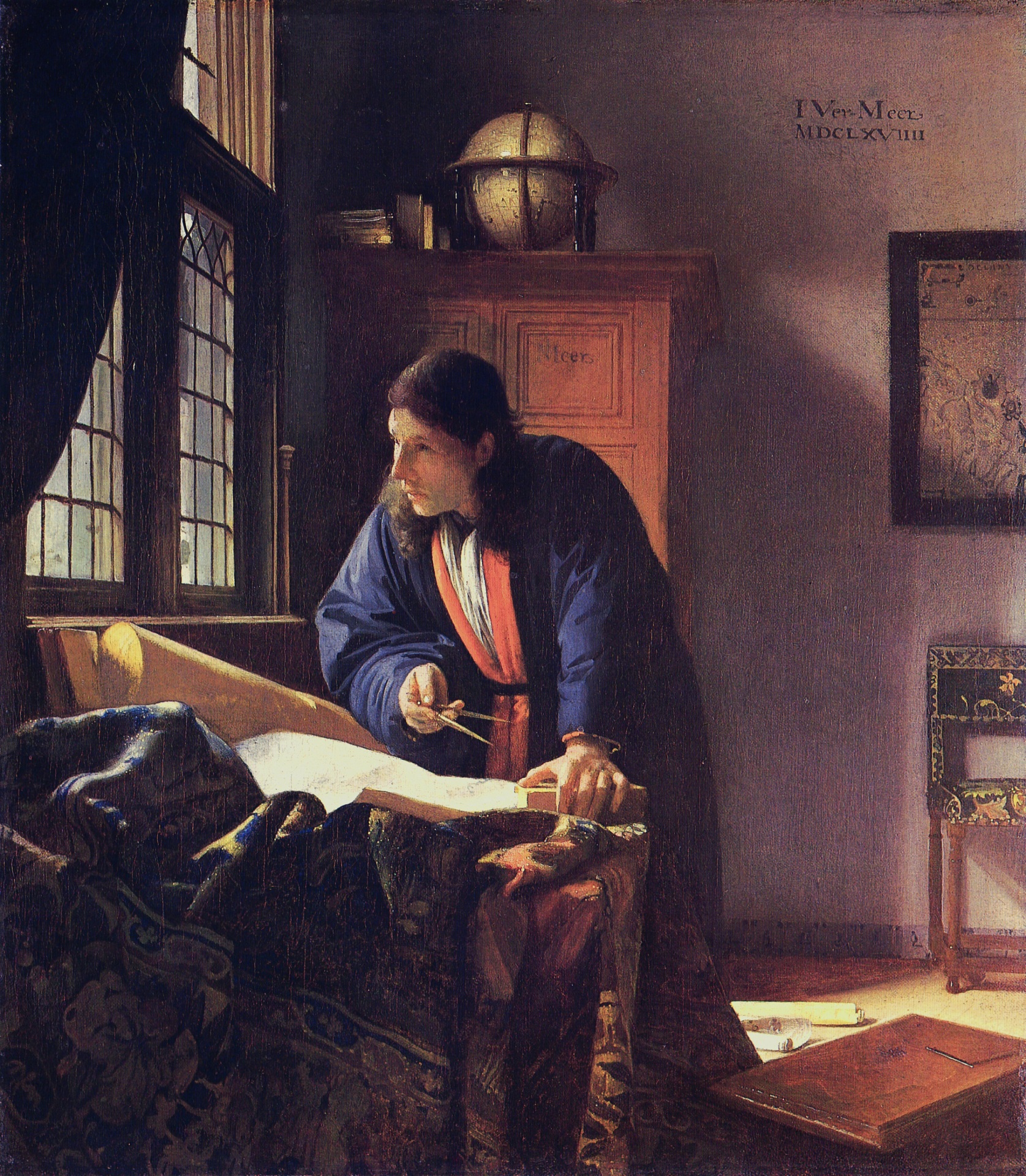Johannes Vermeer - The Geographe 1668-1669