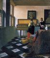 Johannes Vermeer - The music lesson 1662-1665