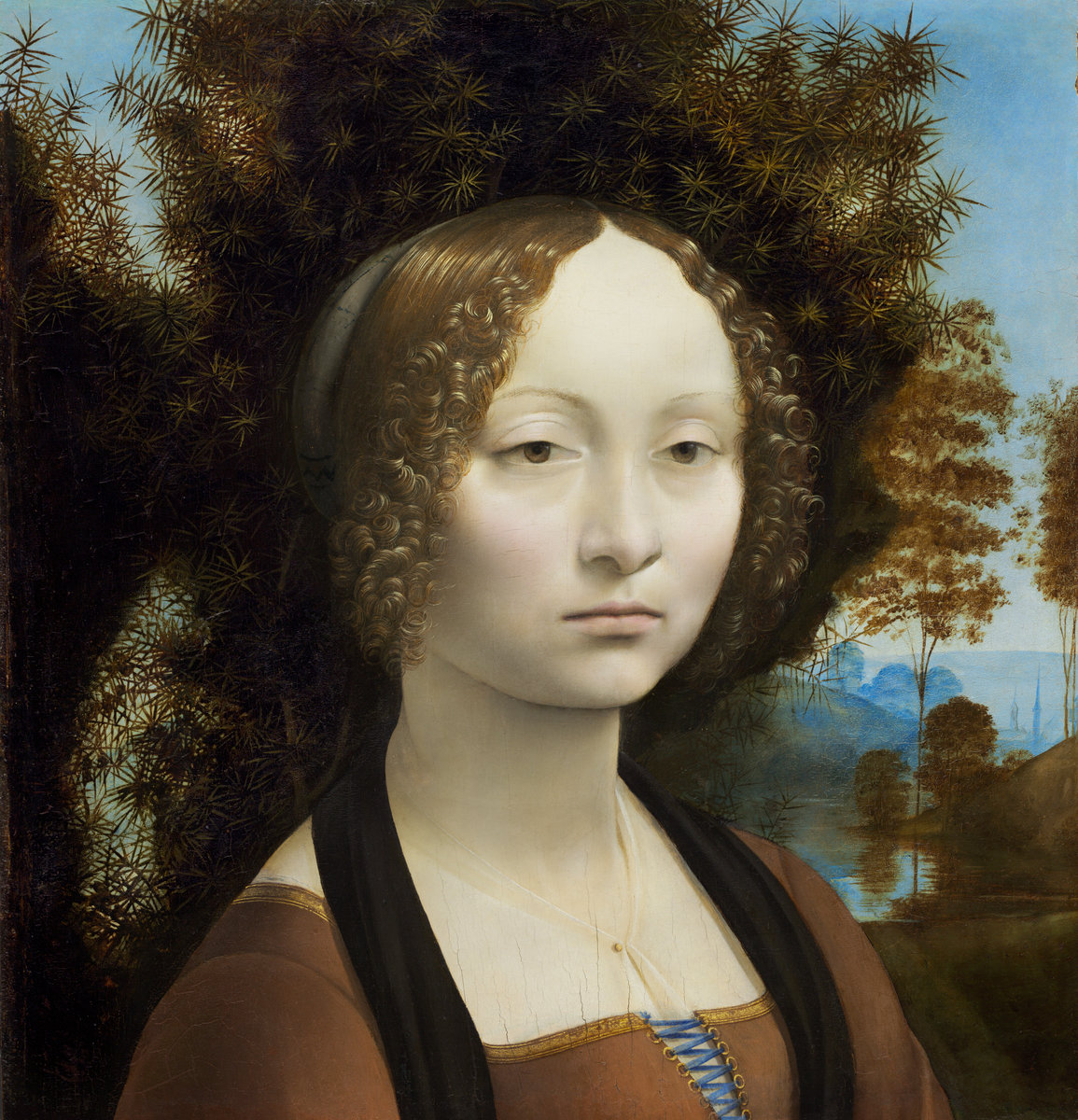Leonardo da Vinci - Portrait of Ginevra Benci 1476