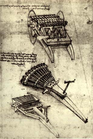 Leonardo da Vinci -Multi Barrel Gun 1481 
