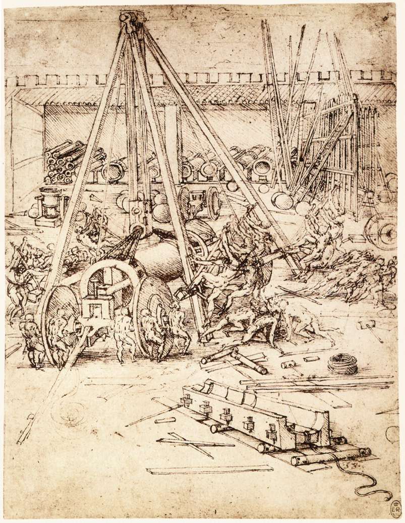 Leonardo da Vinci - Cannon foundry 1487