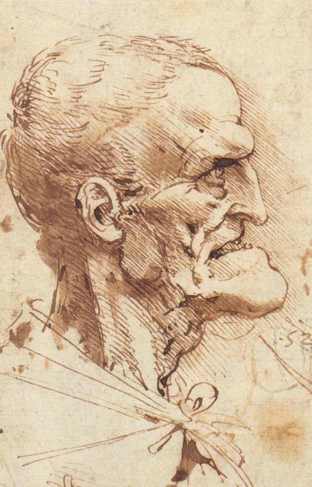 Leonardo da Vinci - Grotesque Profile 1487