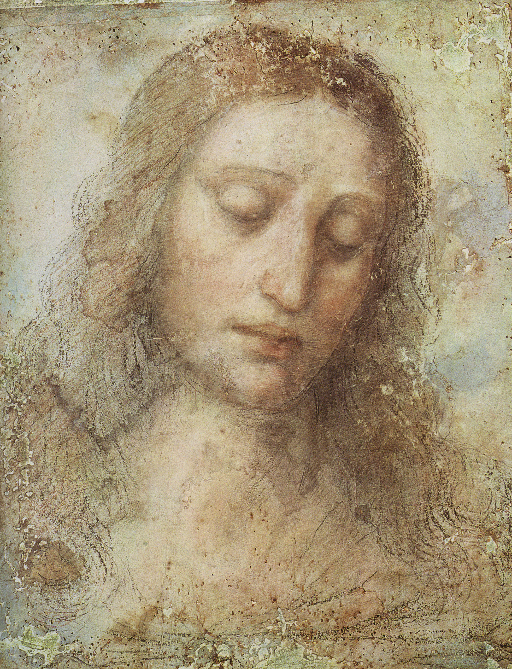 Leonardo da Vinci - Head of Christ 1495