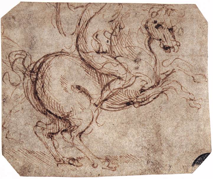 Leonardo da Vinci - Study of a ride 1504