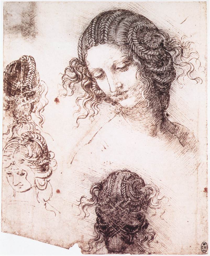 Leonardo da Vinci - Head of Leda 1505
