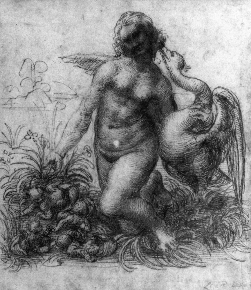 Leonardo da Vinci - Leda and the Swan 1506