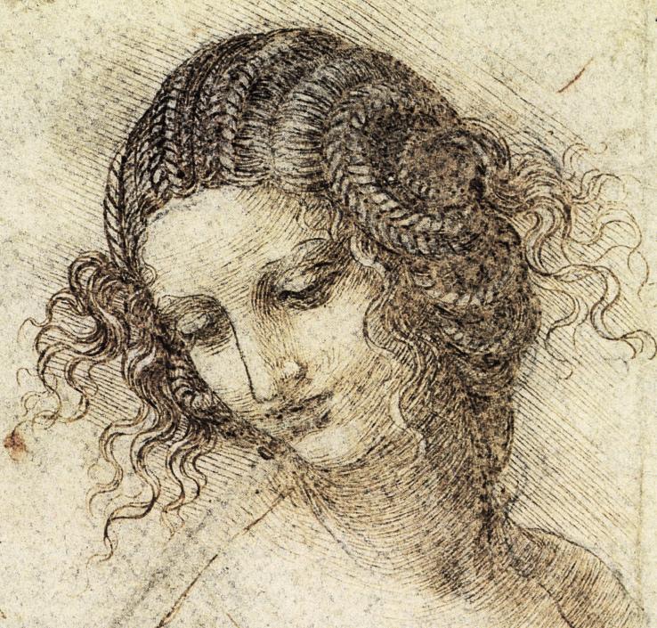 Leonardo da Vinci - Study for the Head of Leda 1506