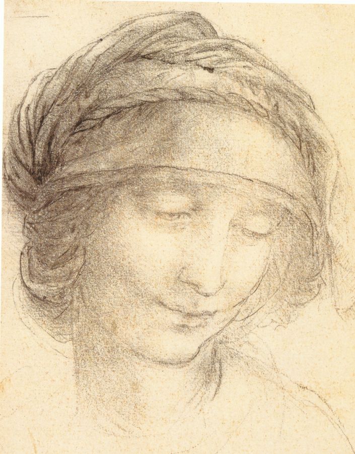 Leonardo da Vinci - Head of Saint Anne 1510