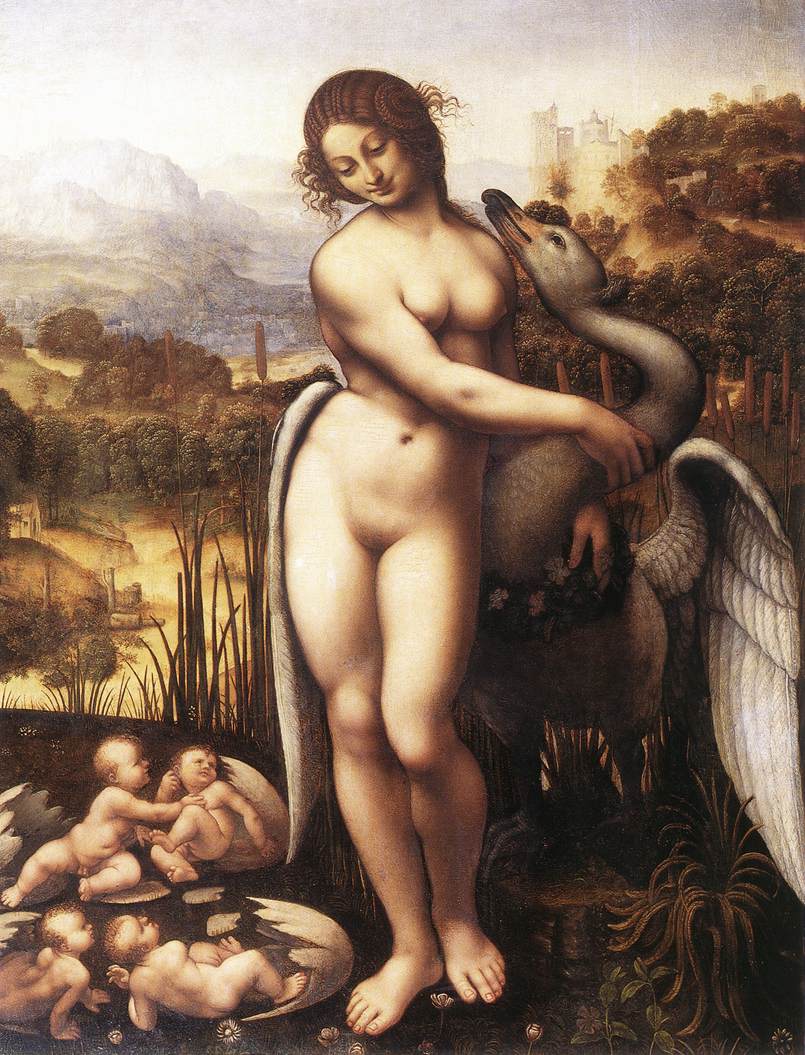 Leonardo da Vinci - Leda and the Swan 1510