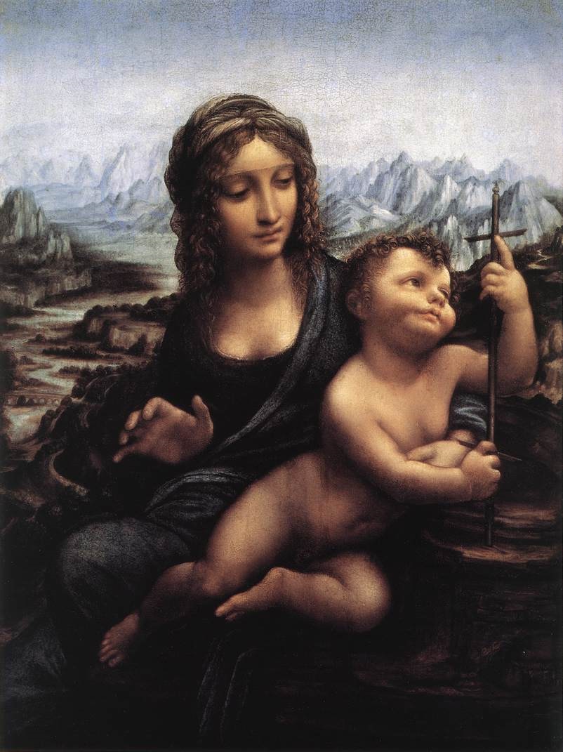 Leonardo da Vinci - Madonna with the Yarnwinder. The Lansdowne Madonna 1510