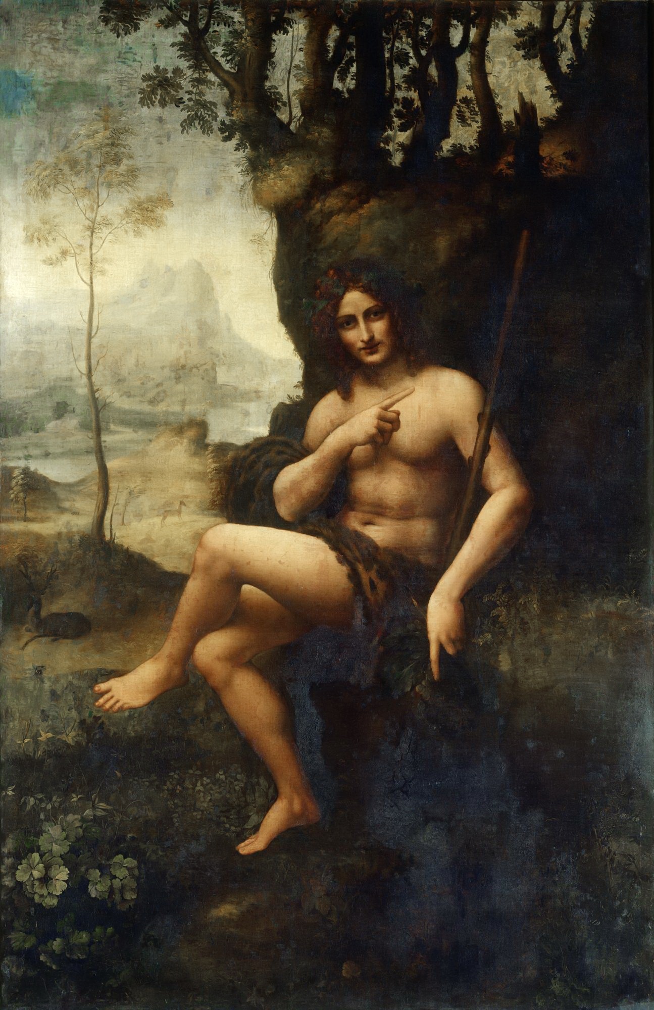 Leonardo da Vinci - John the Baptist.'Bacchus' 1511