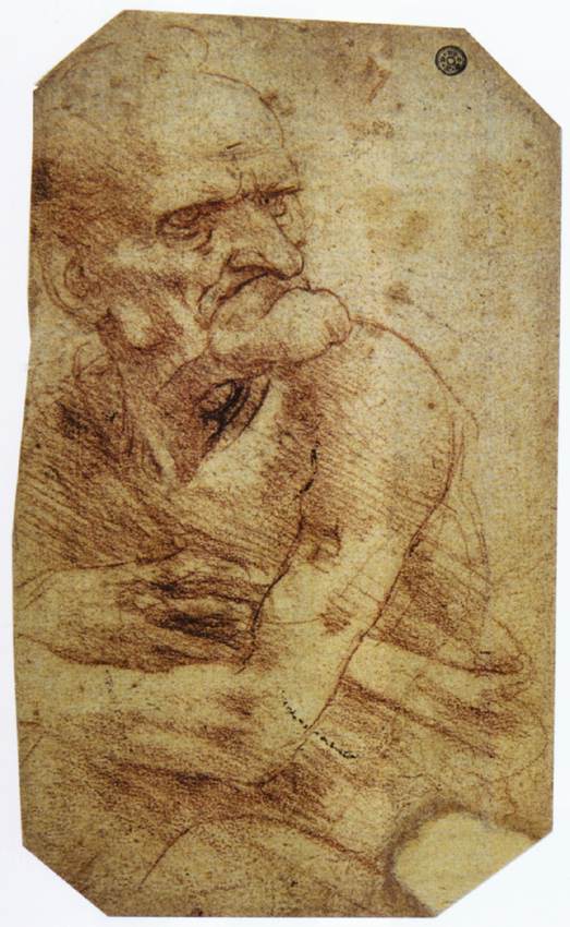 Leonardo da Vinci - Study of an Old Man