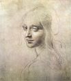 Leonardo da Vinci - Head of a girl 1483
