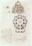 Leonardo da Vinci - Study of a central church 1488
